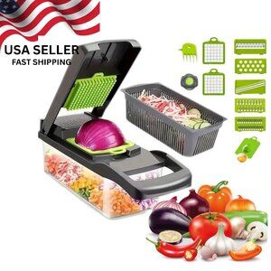 16 in 1 Veggie Slicer Multi-Functional One-Piece Vegetable Cutter. Kitchen Ideas